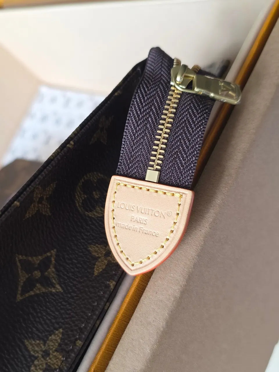 LV Airplane Monogram Pouch sky