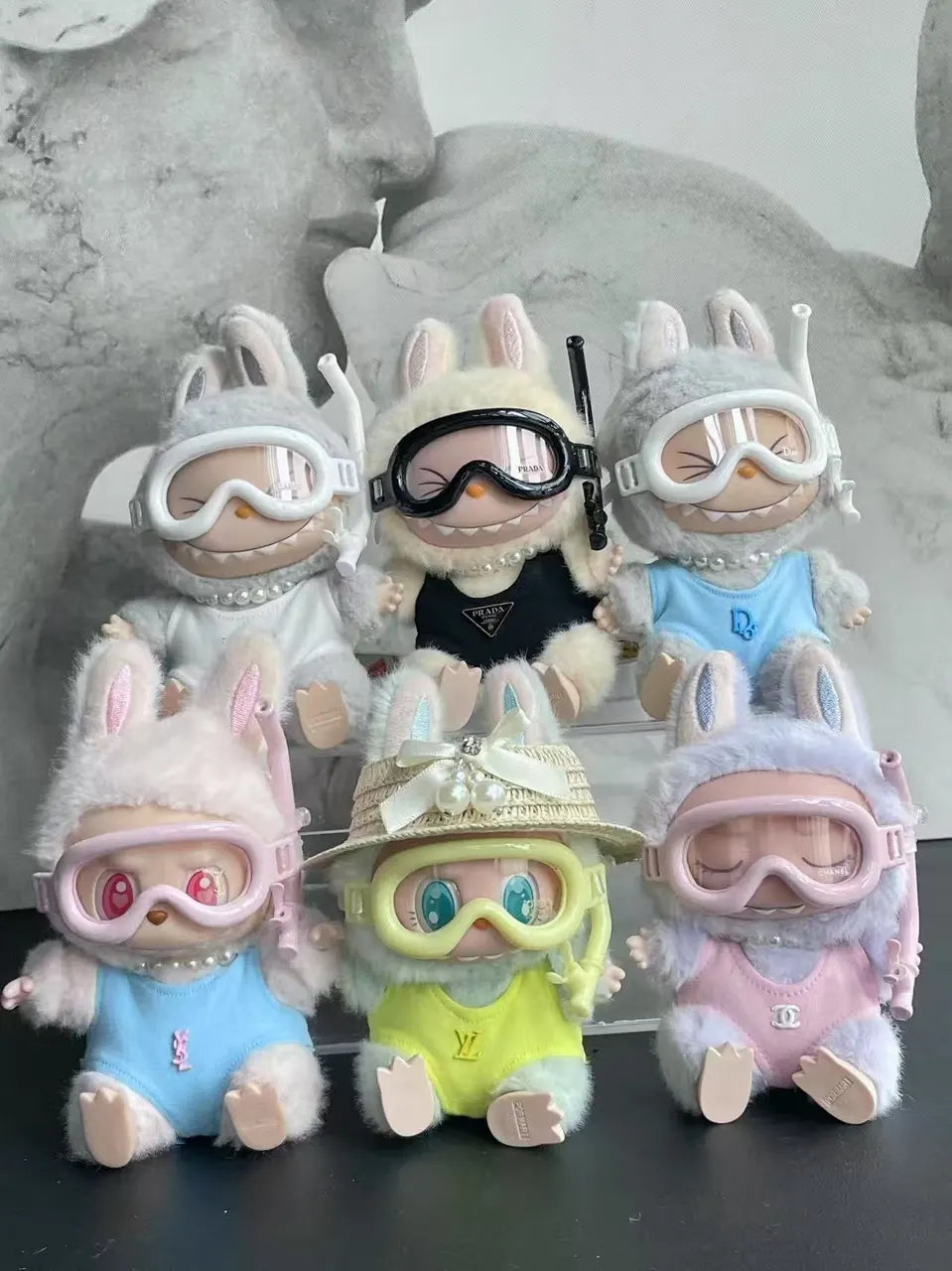 Dior Grey Bunny Plush - Hình 4