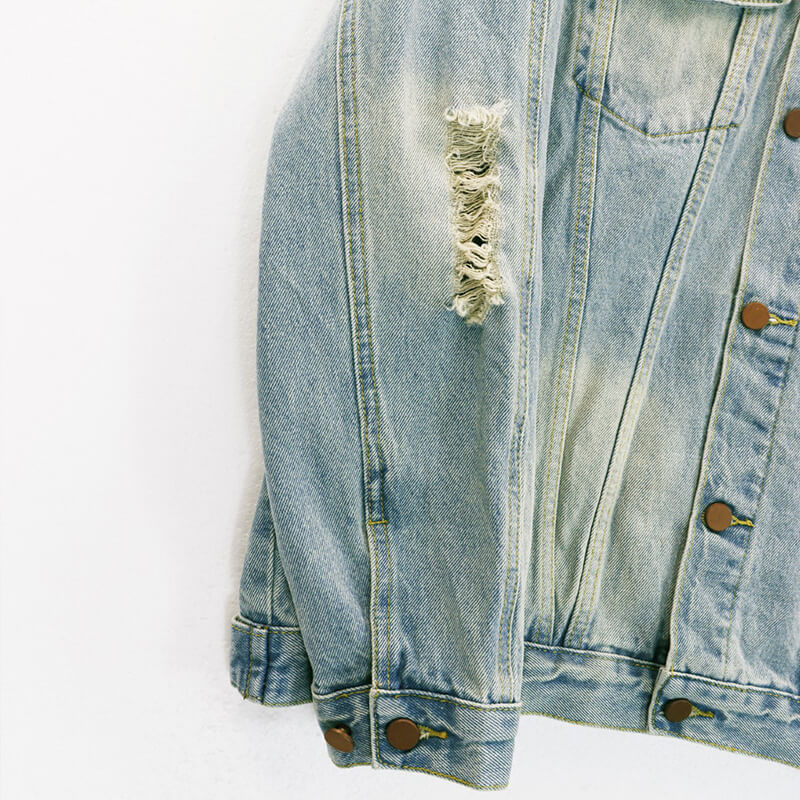 Palm Angels Graffiti Print Denim Jacket