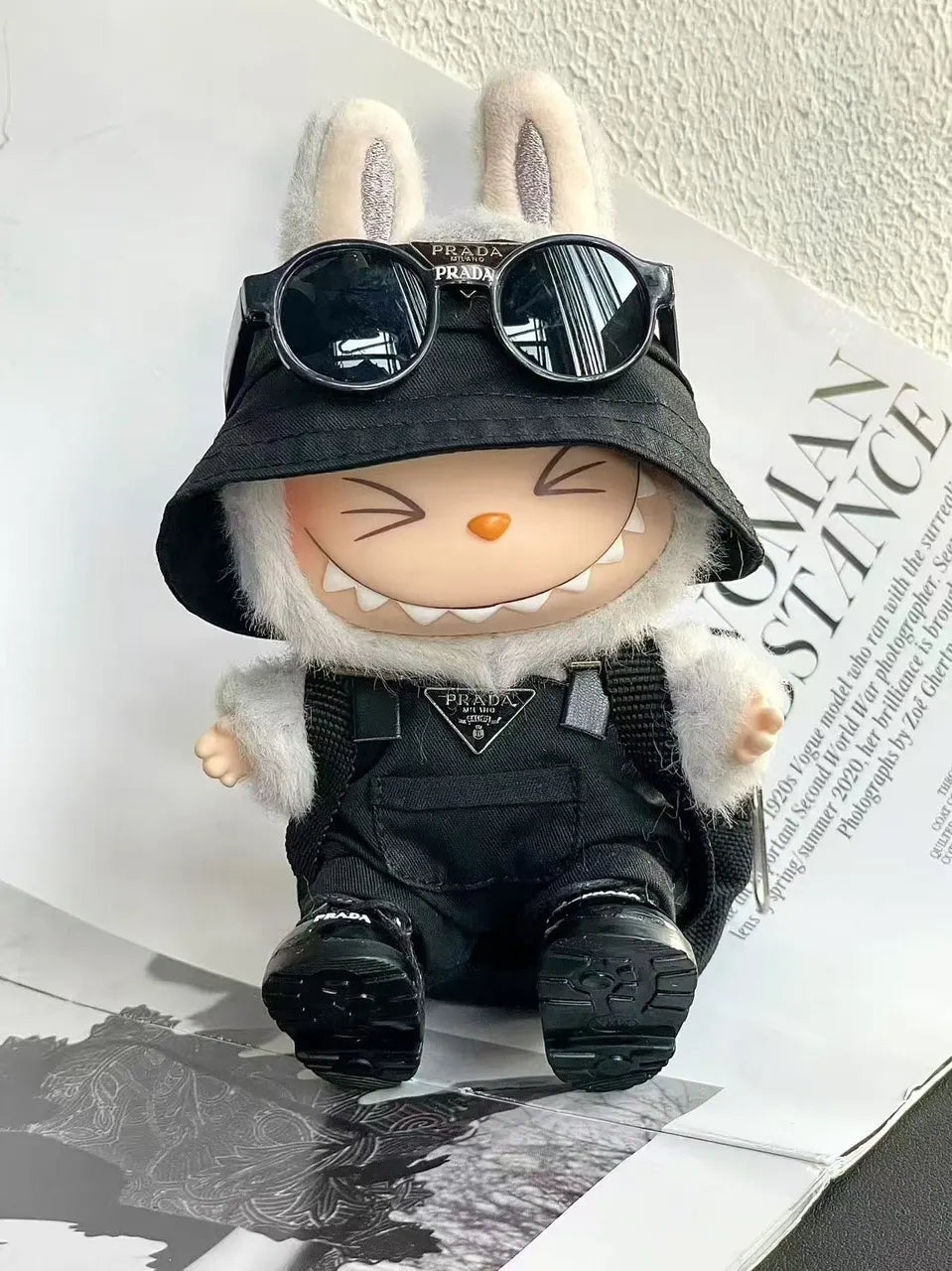 Dior Grey Bunny Plush - Hình 5