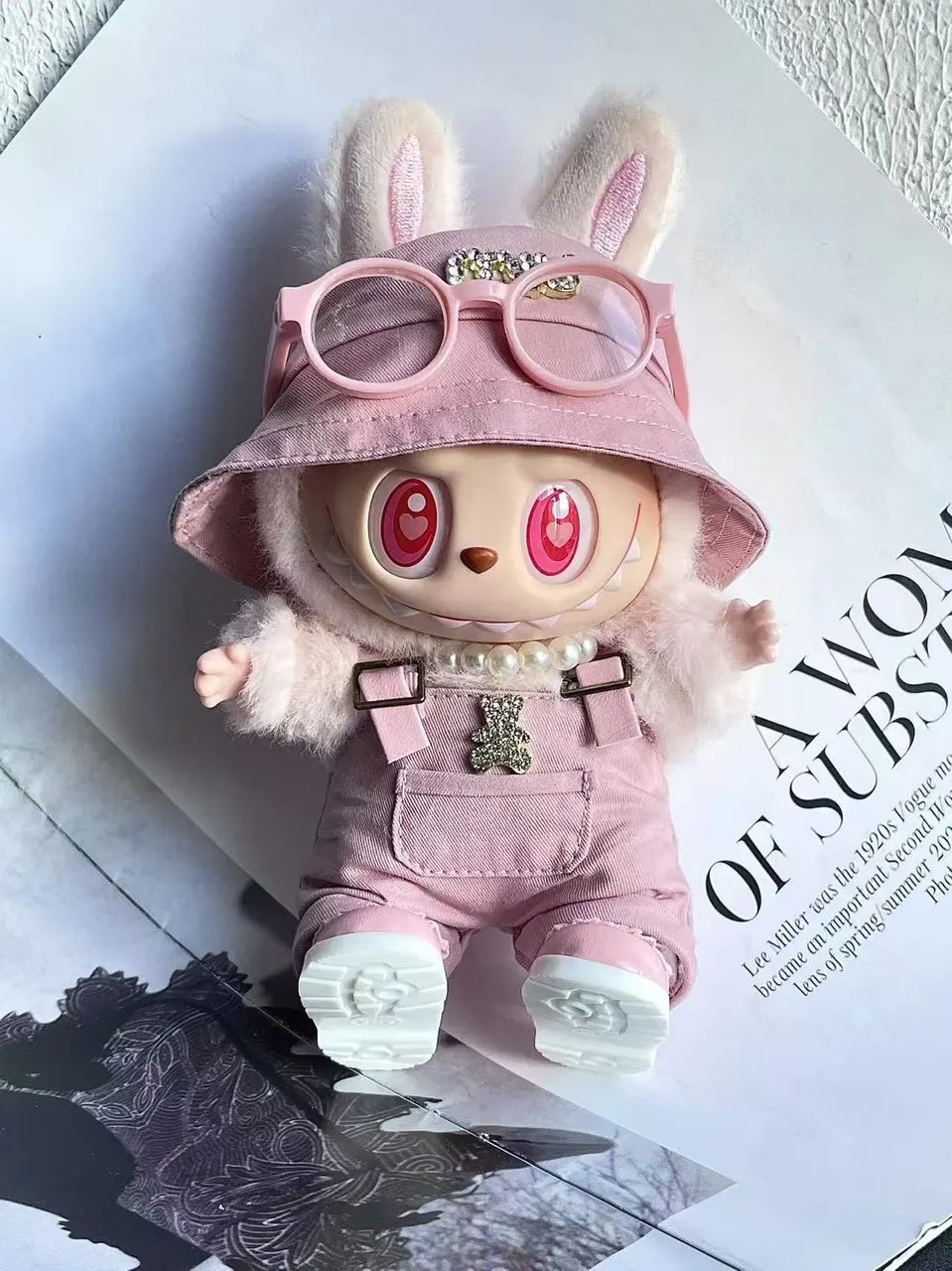 Dior Grey Bunny Plush - Hình 6