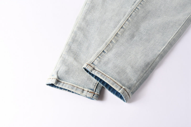Purple Brand Crystal Diamond Jeans #9127
