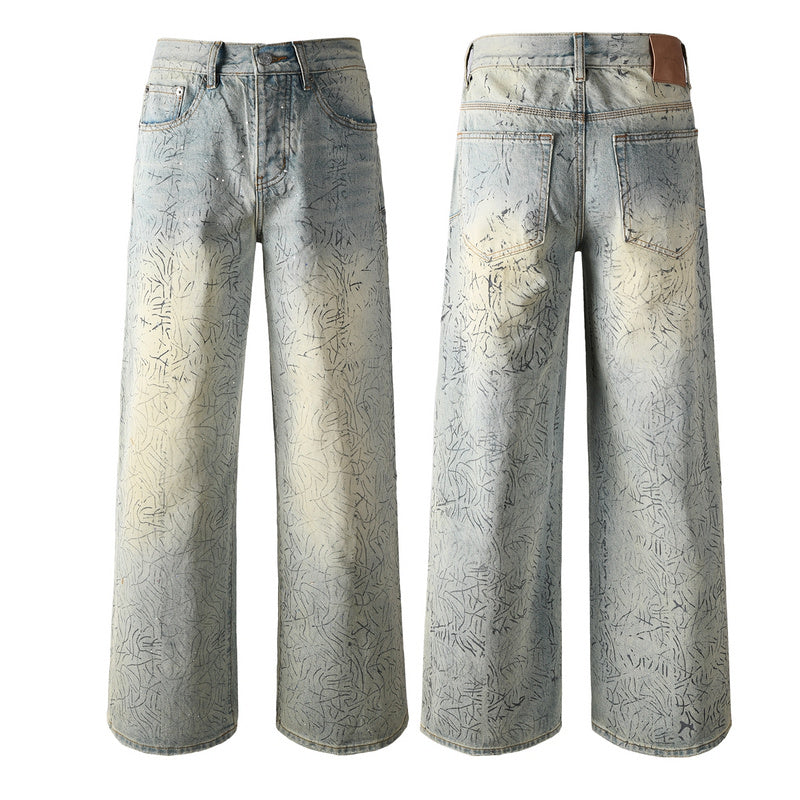 Purple Brand Crystal Diamond Jeans #107