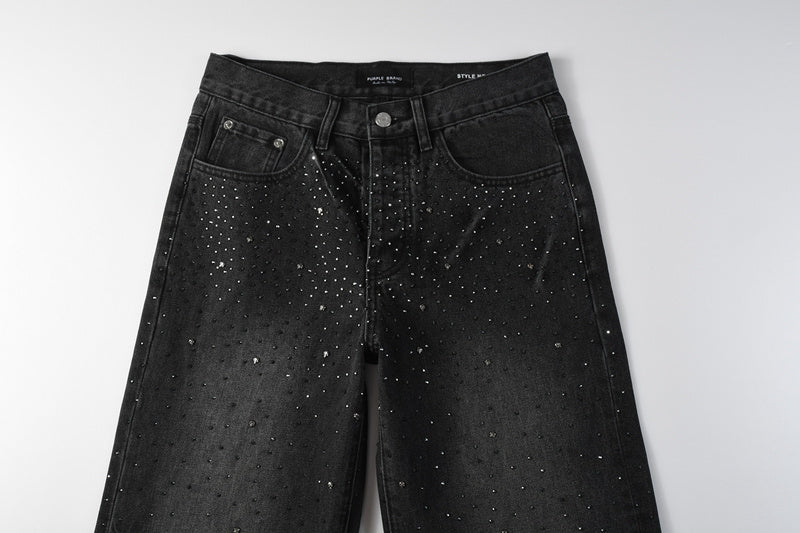 Purple Brand Crystal Diamond Jeans #105