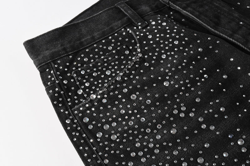 Purple Brand Crystal Diamond Jeans #9125