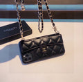 Chanel Black Quilted Leather iPhone Case
