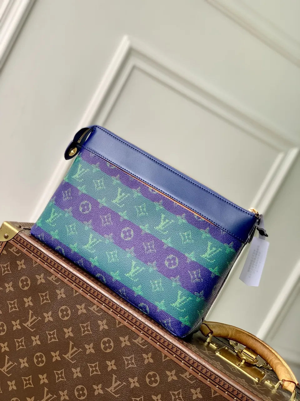 Louis Vuitton Striped Monogram Pouch - Hình 2