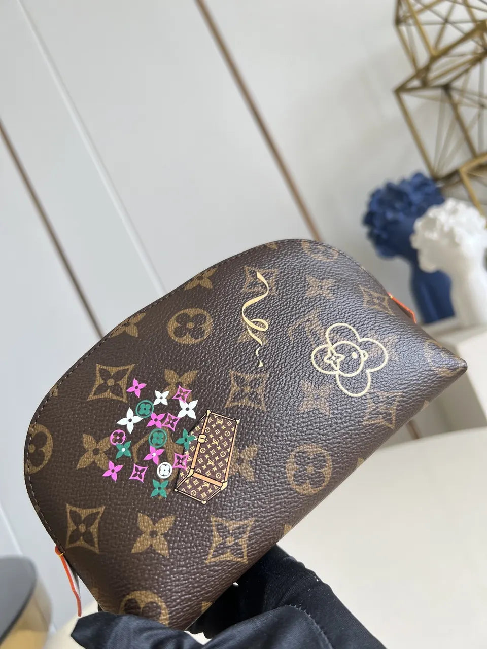LV Monogram Teddy Bear Pouch - Hình 2