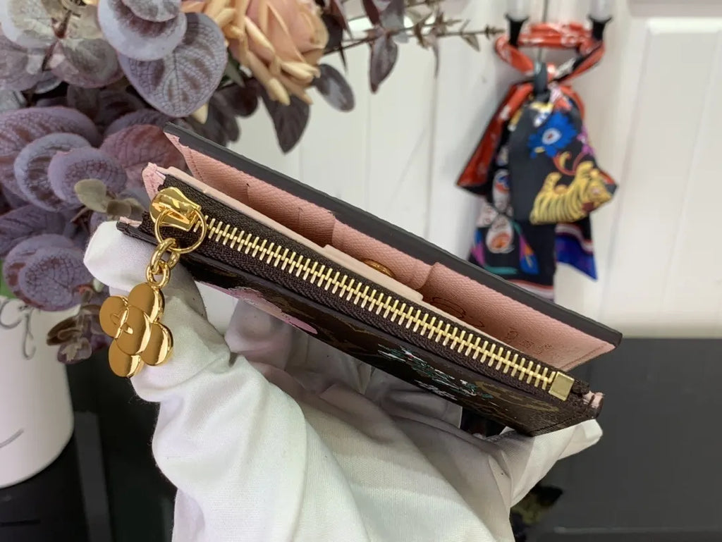 brown LV Monogram Winter Wallet - Hình 3