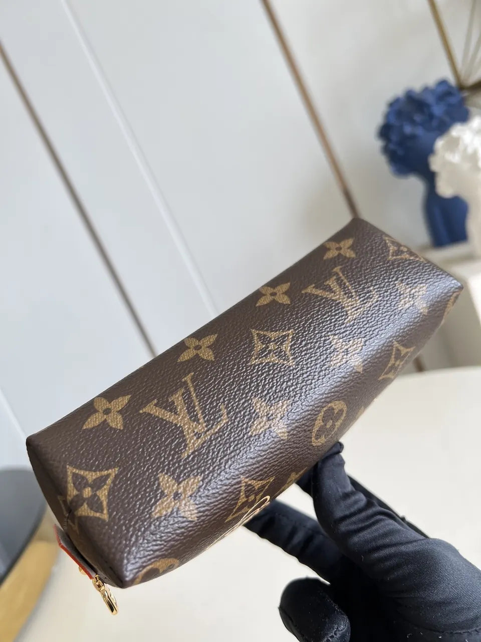 LV Monogram Teddy Bear Pouch - Hình 4