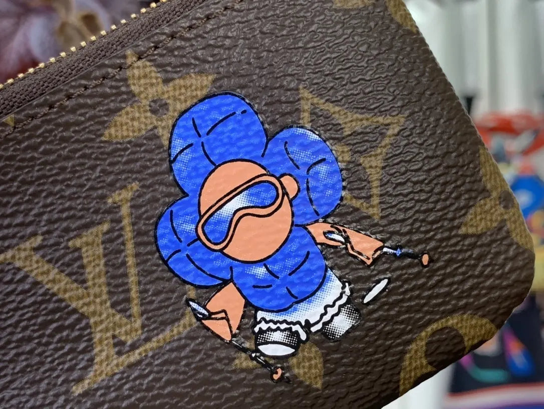 LV Monogrammed Mini Zip Pouch - Hình 3
