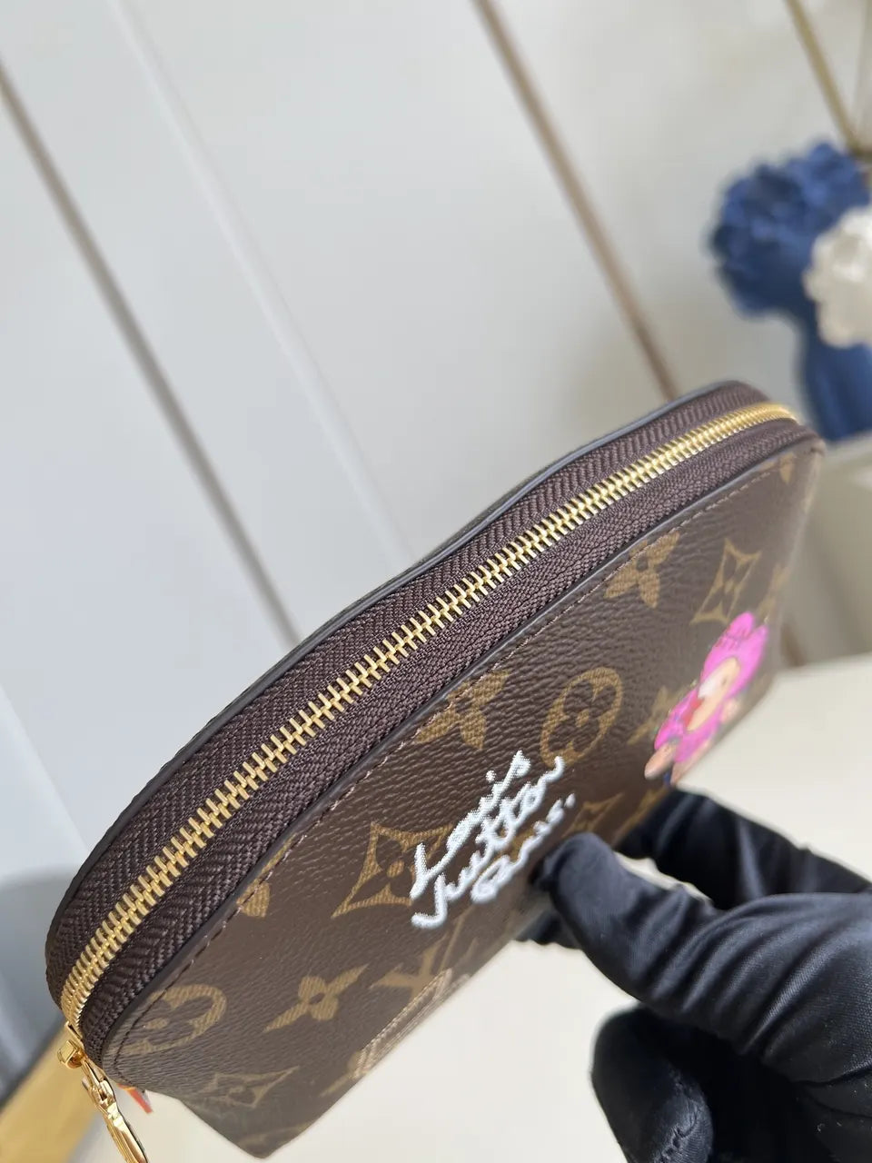 LV Monogram Teddy Bear Pouch - Hình 5