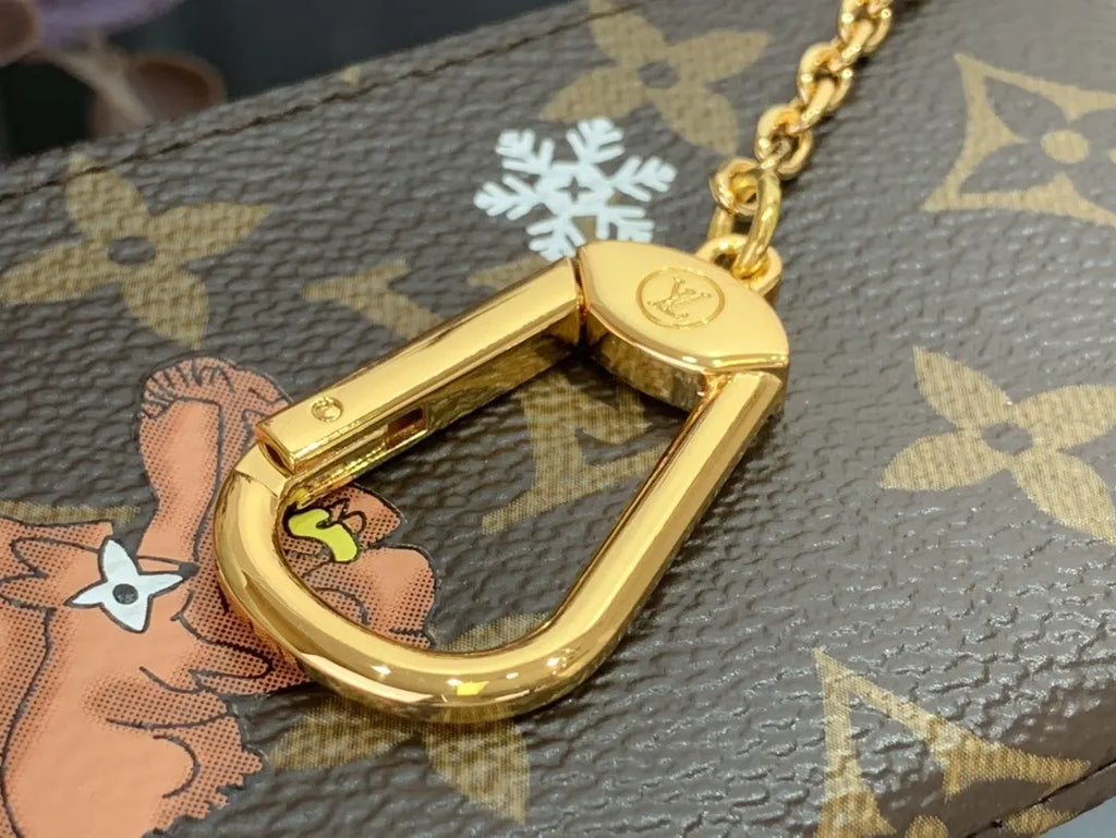 LV Monogrammed Mini Zip Pouch - Hình 5