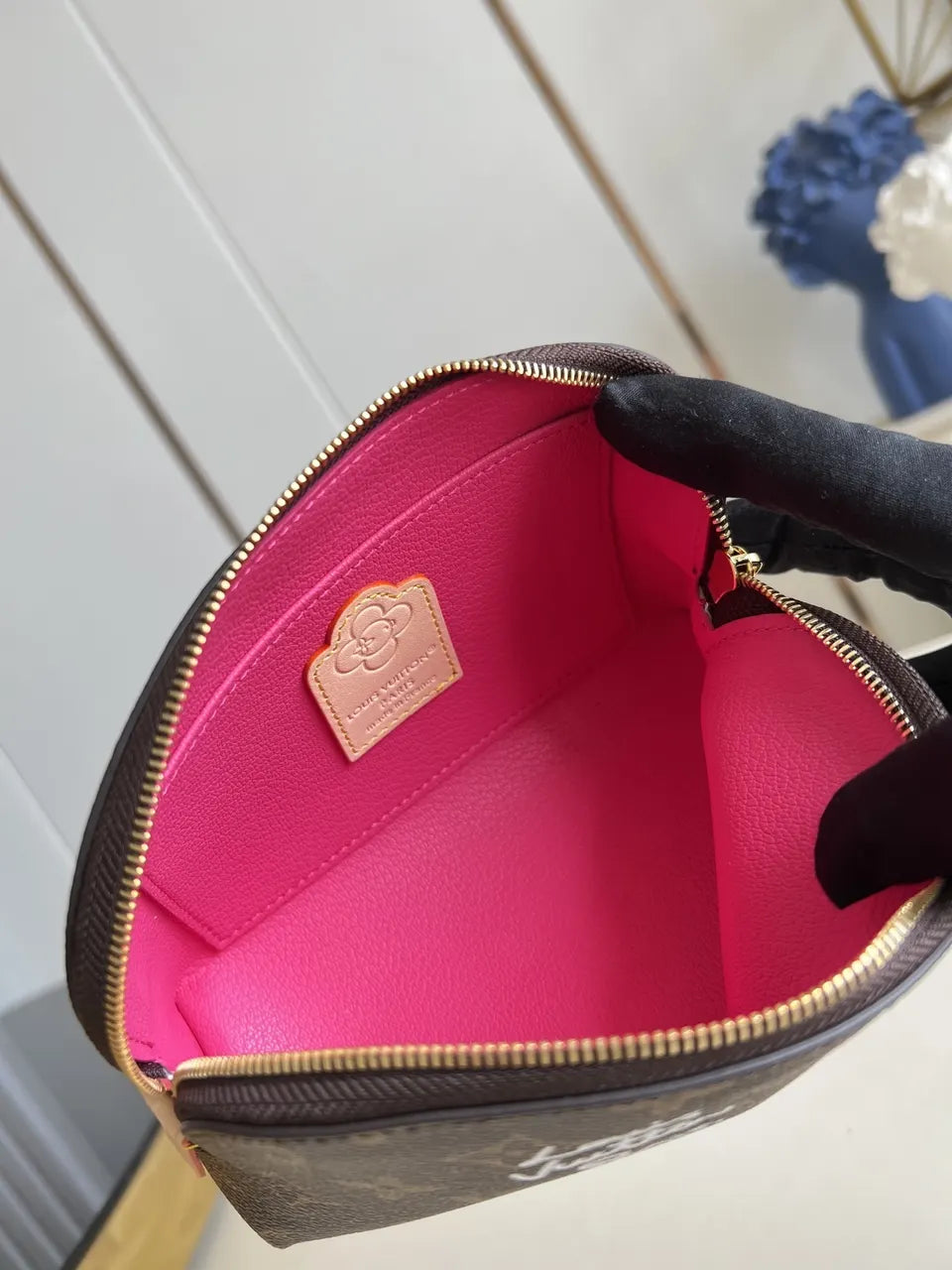 LV Monogram Teddy Bear Pouch - Hình 6