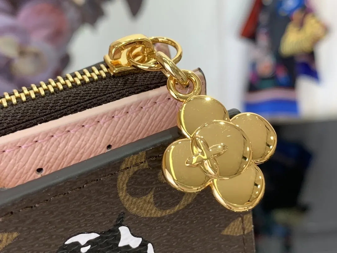 brown LV Monogram Winter Wallet - Hình 6