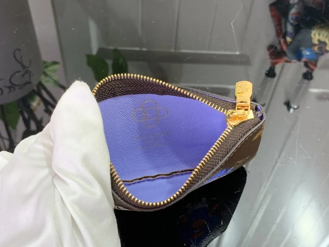 LV Monogrammed Mini Zip Pouch - Hình 7