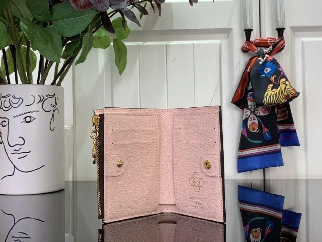 brown LV Monogram Winter Wallet - Hình 8