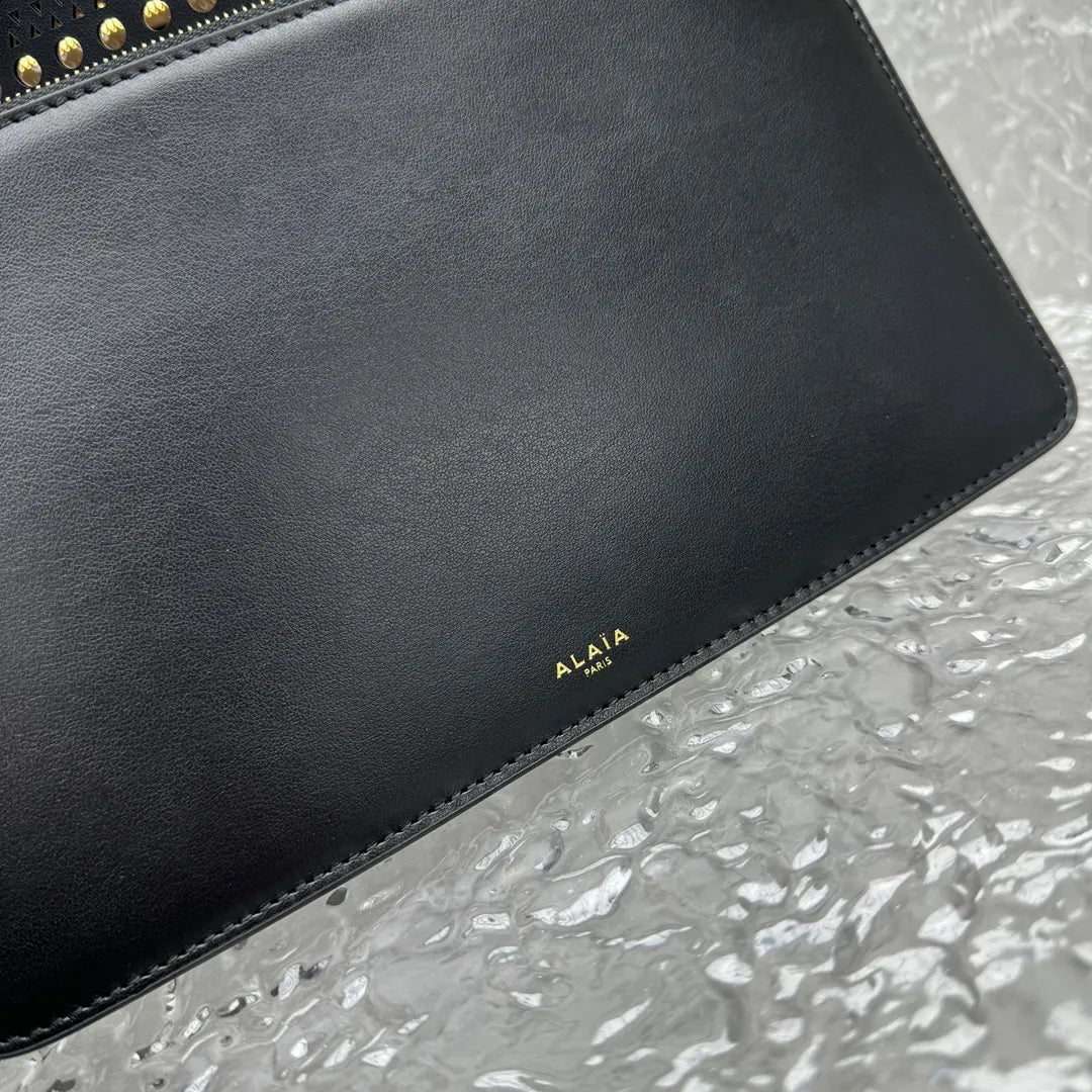 vienne Alaïa Black Laser-Cut Tote - Hình 9