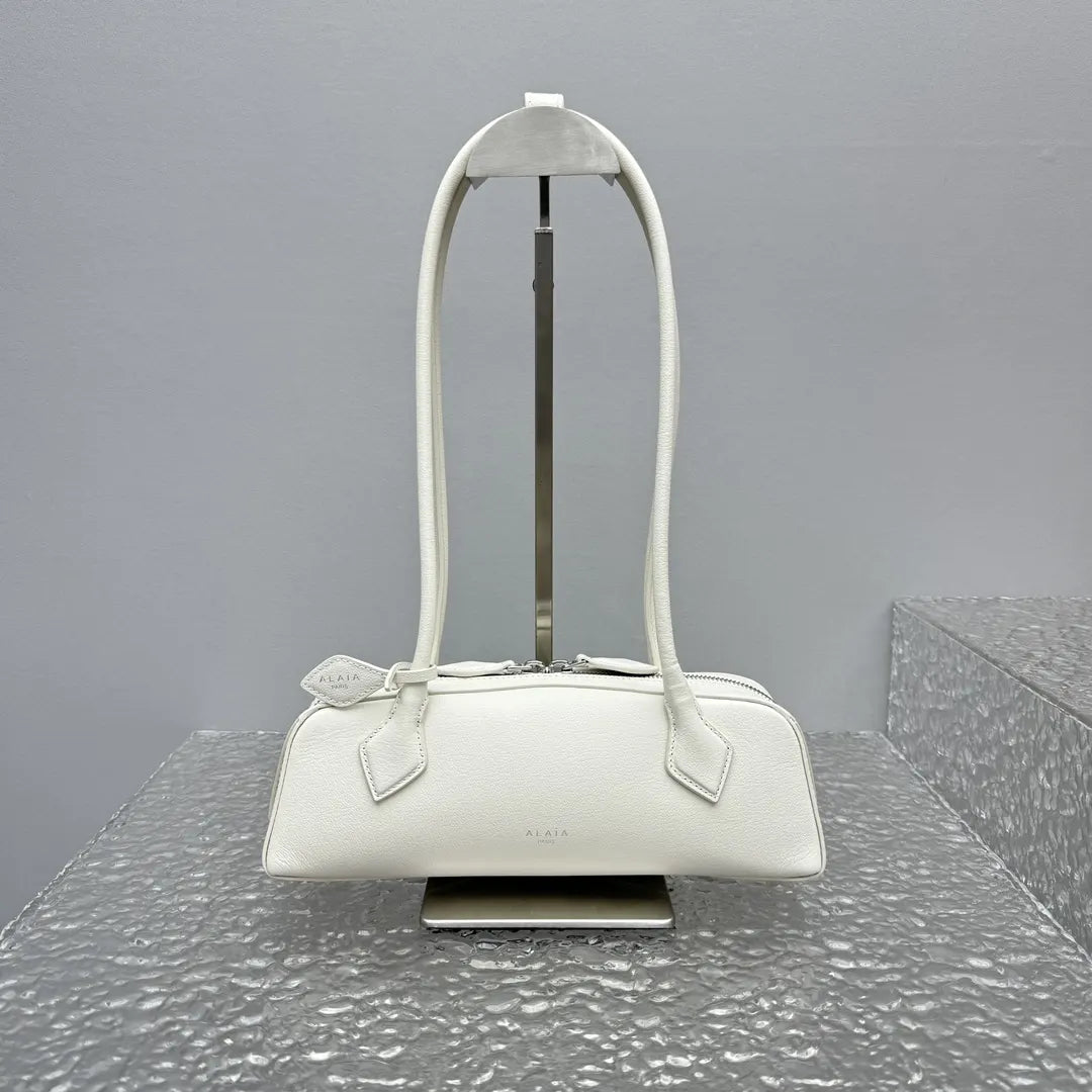 Alaïa Small White Bag - Hình 3