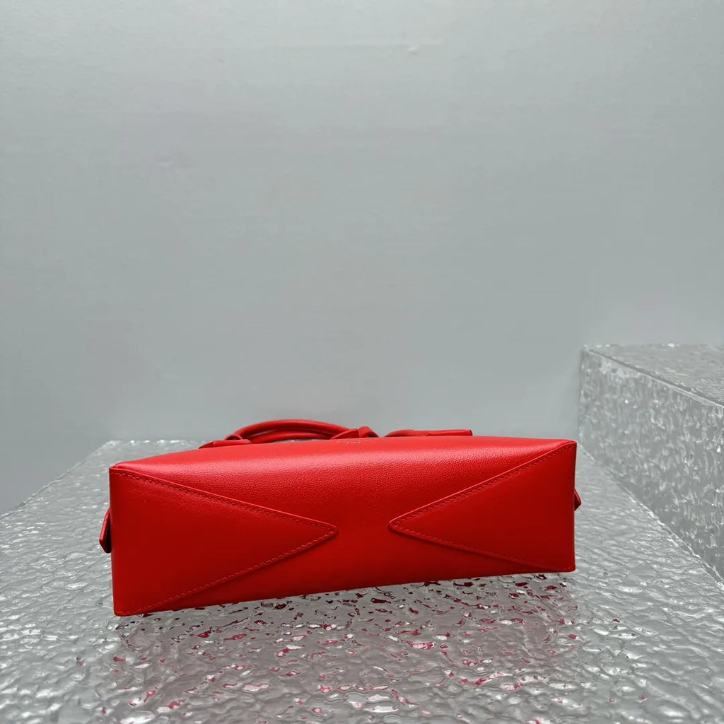 Alaïa Siena Red Leather Bag - Hình 9
