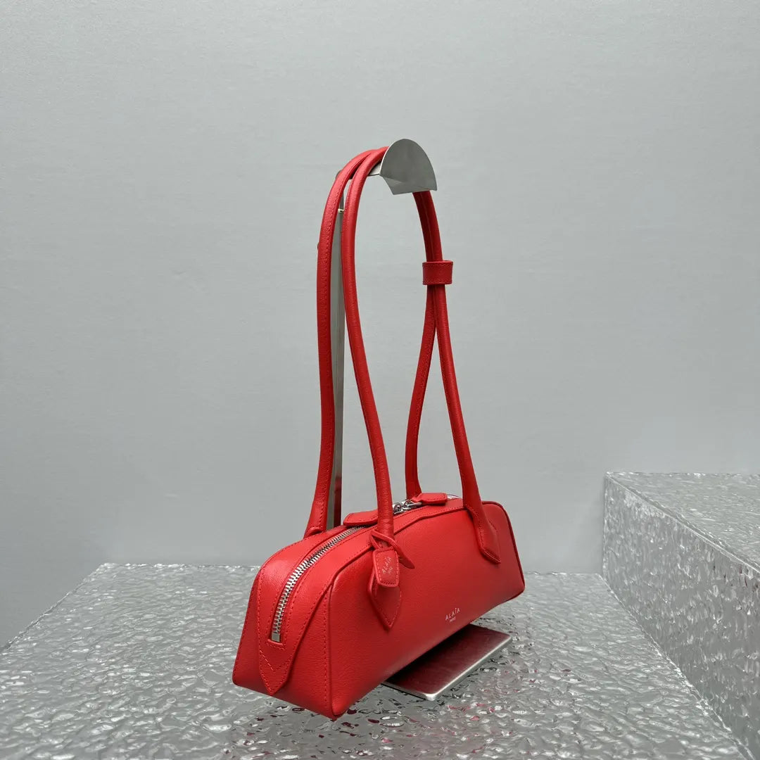 Alaïa Siena Red Leather Bag - Hình 8
