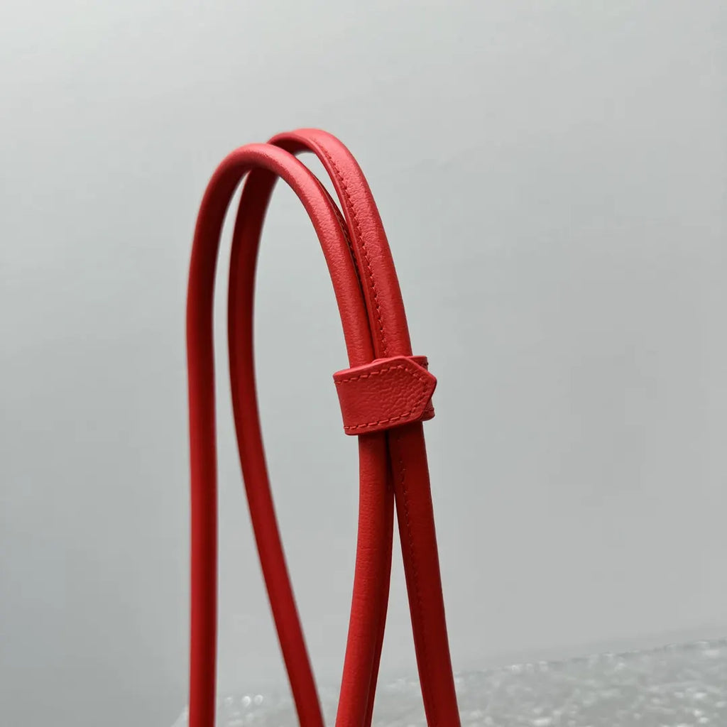 Alaïa Siena Red Leather Bag - Hình 5
