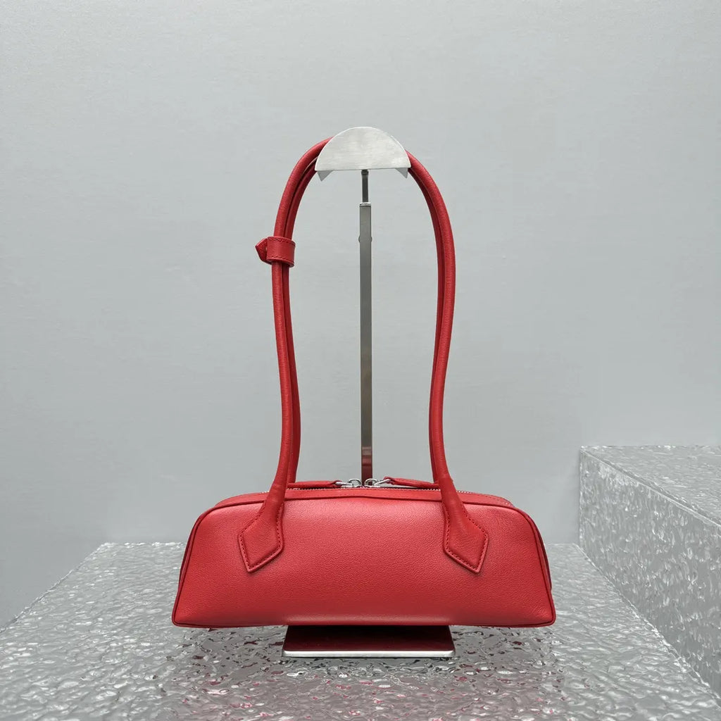 Alaïa Siena Red Leather Bag - Hình 2