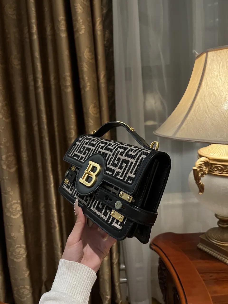 Balmain Labyrinth Print Bag - Hình 3