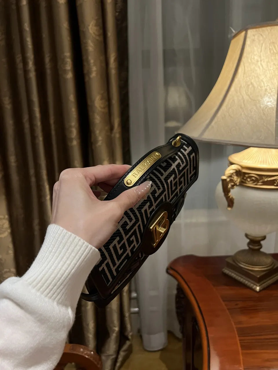 Balmain Labyrinth Print Bag