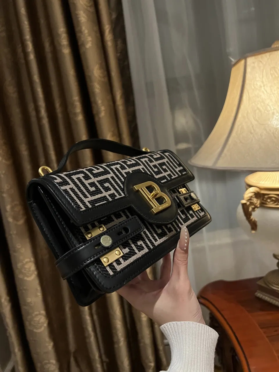Balmain Labyrinth Print Bag - Hình 2