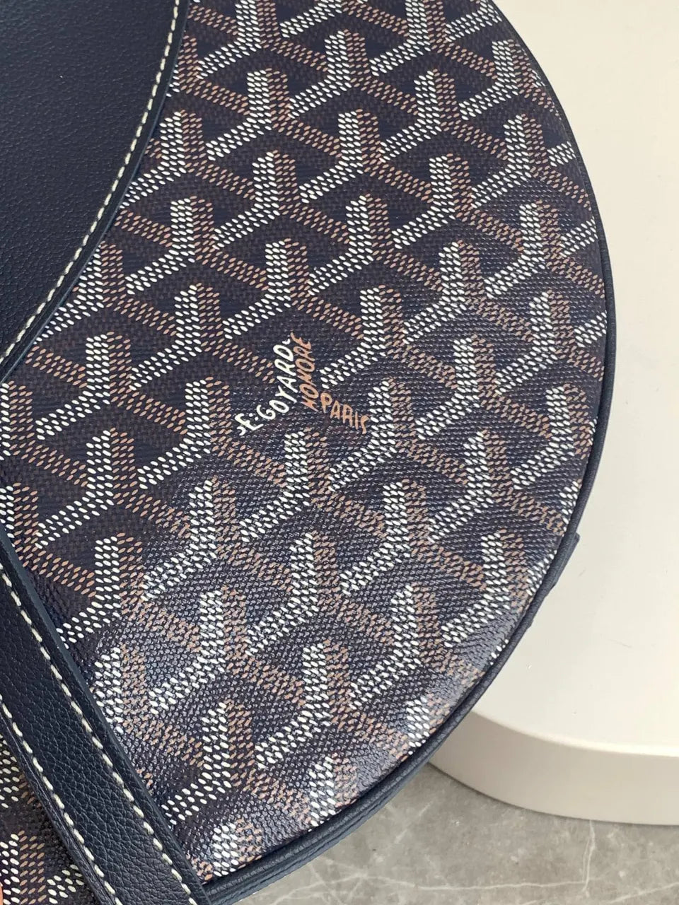 Goyard Midnight Blue Half Moon Bag - Hình 5