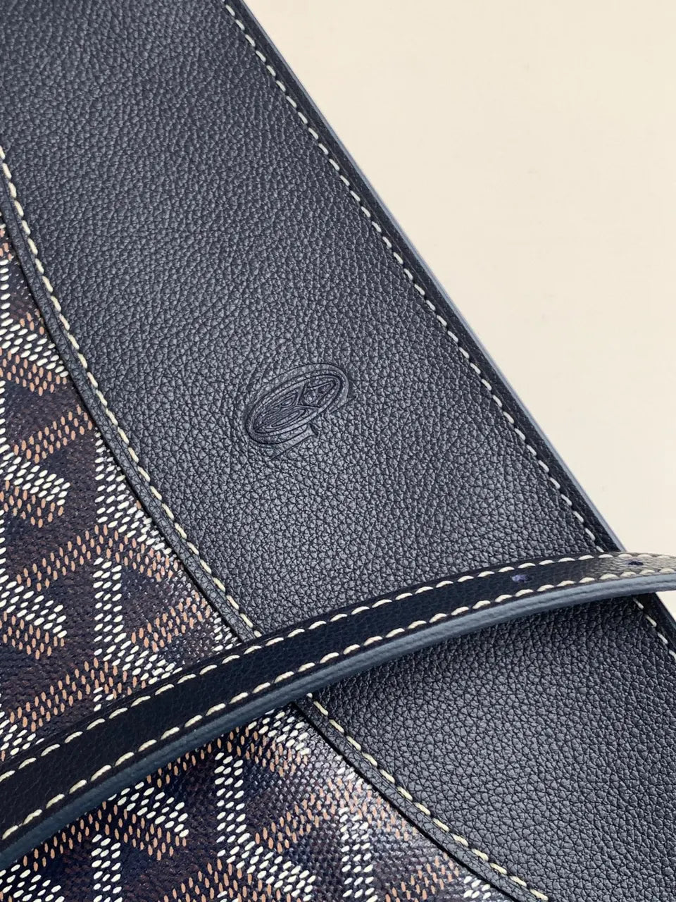 Goyard Midnight Blue Half Moon Bag - Hình 7