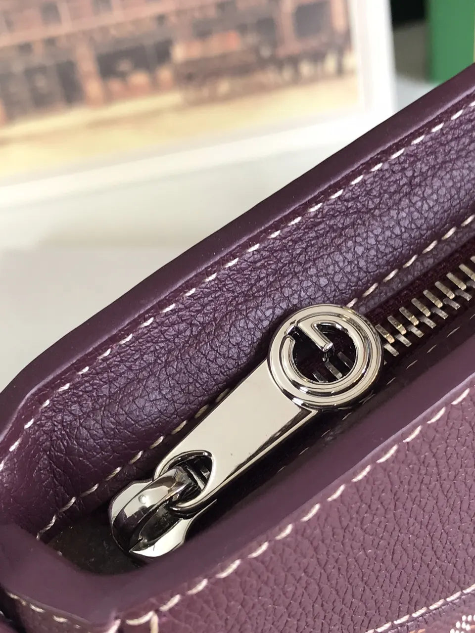 Goyard Plum Half Moon Bag - Hình 5