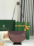 Goyard Plum Half Moon Bag
