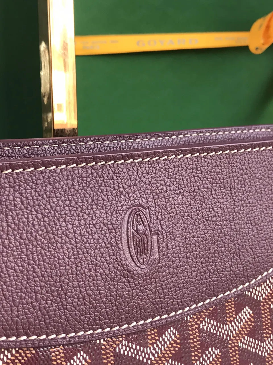 Goyard Plum Half Moon Bag - Hình 4