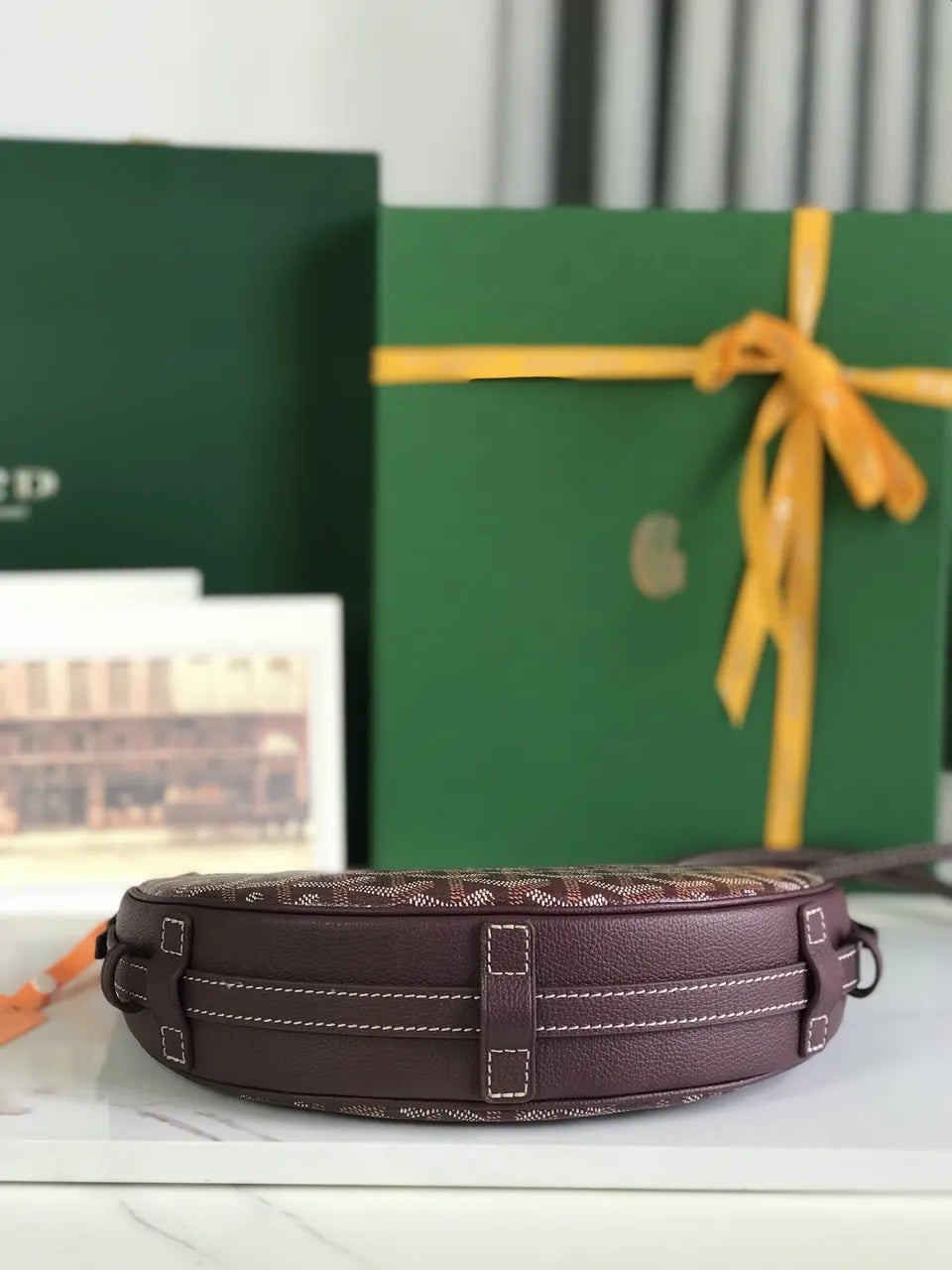 Goyard Plum Half Moon Bag - Hình 6
