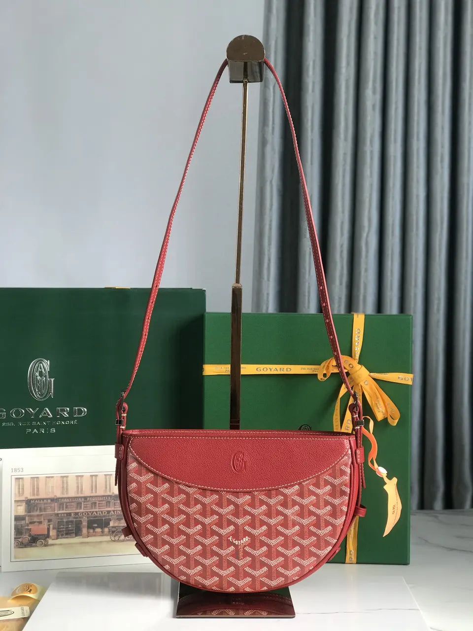 Goyard Red Goyardine Halzan 30
