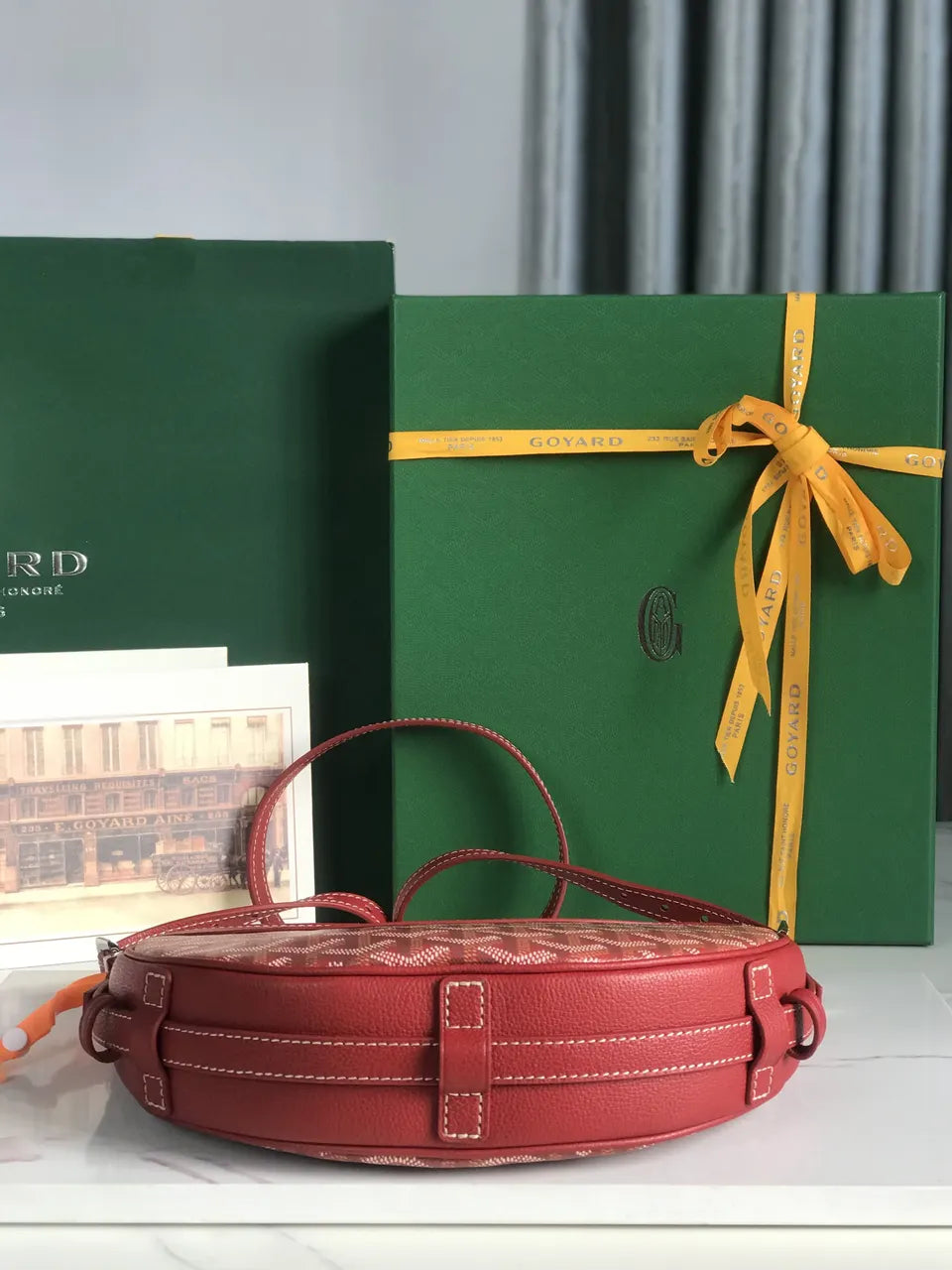 Goyard Red Goyardine Halzan 30 - Hình 4