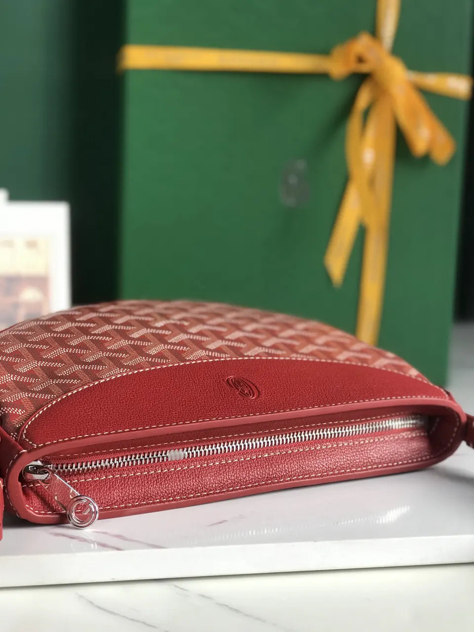 Goyard Red Goyardine Halzan 30 - Hình 5