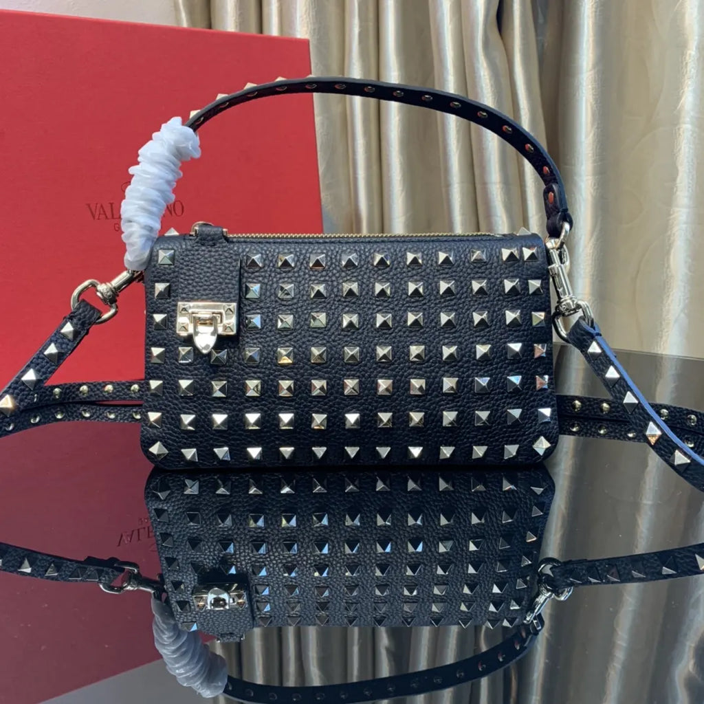 Valentino Black Studded Crossbody