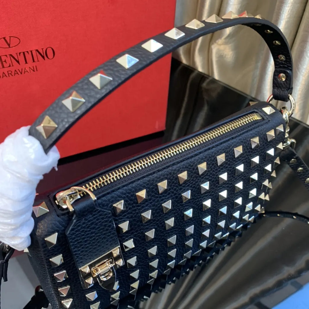 Valentino Black Studded Crossbody - Hình 4