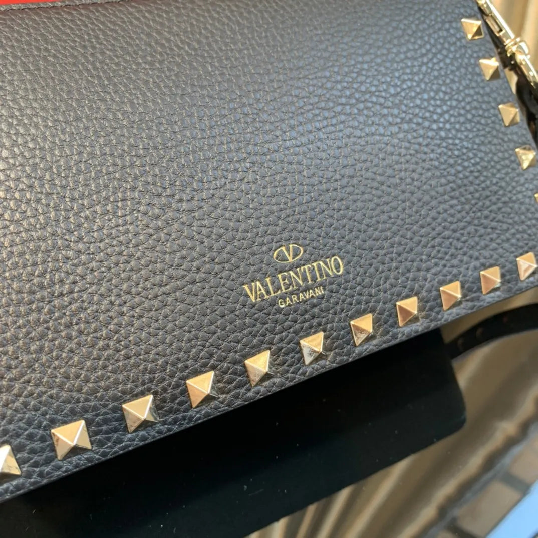 Valentino Black Studded Crossbody - Hình 7