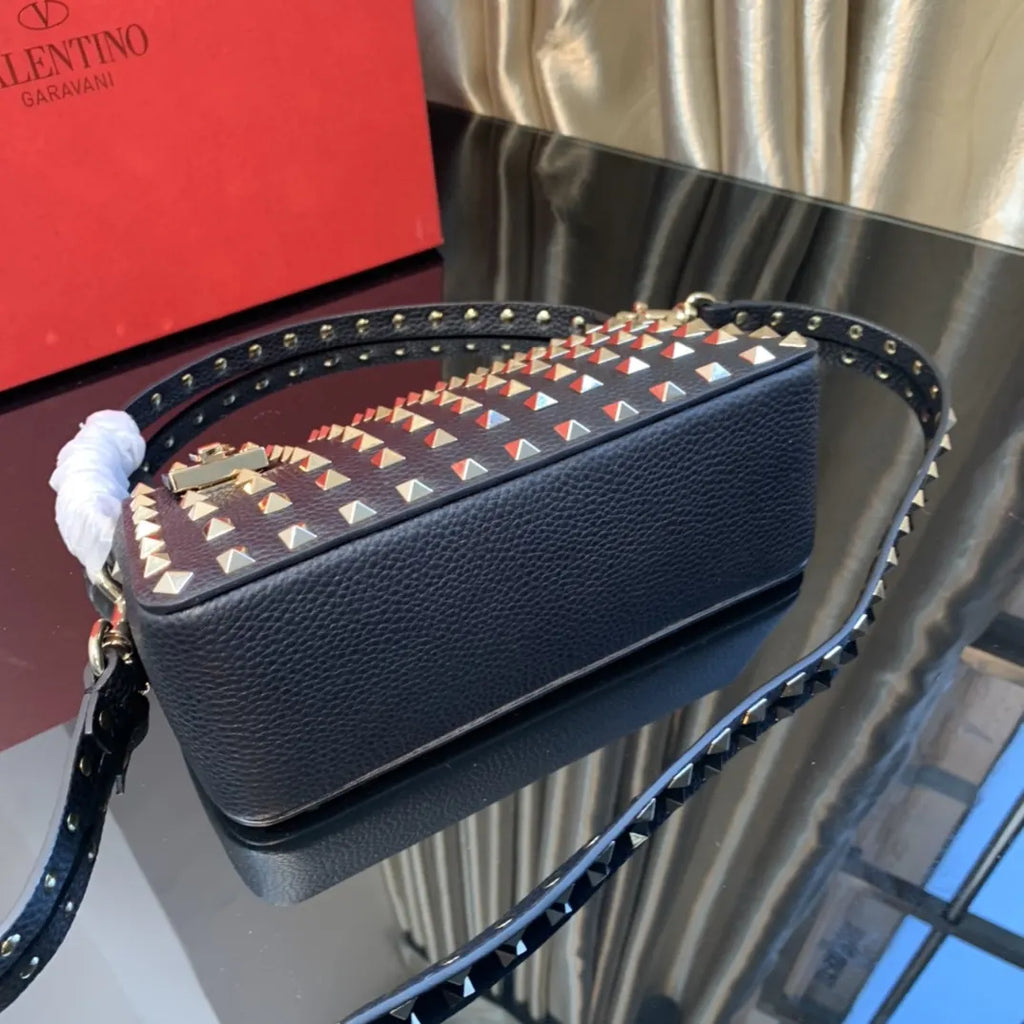 Valentino Black Studded Crossbody - Hình 5