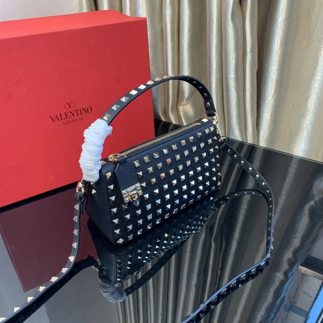 Valentino Black Studded Crossbody - Hình 2