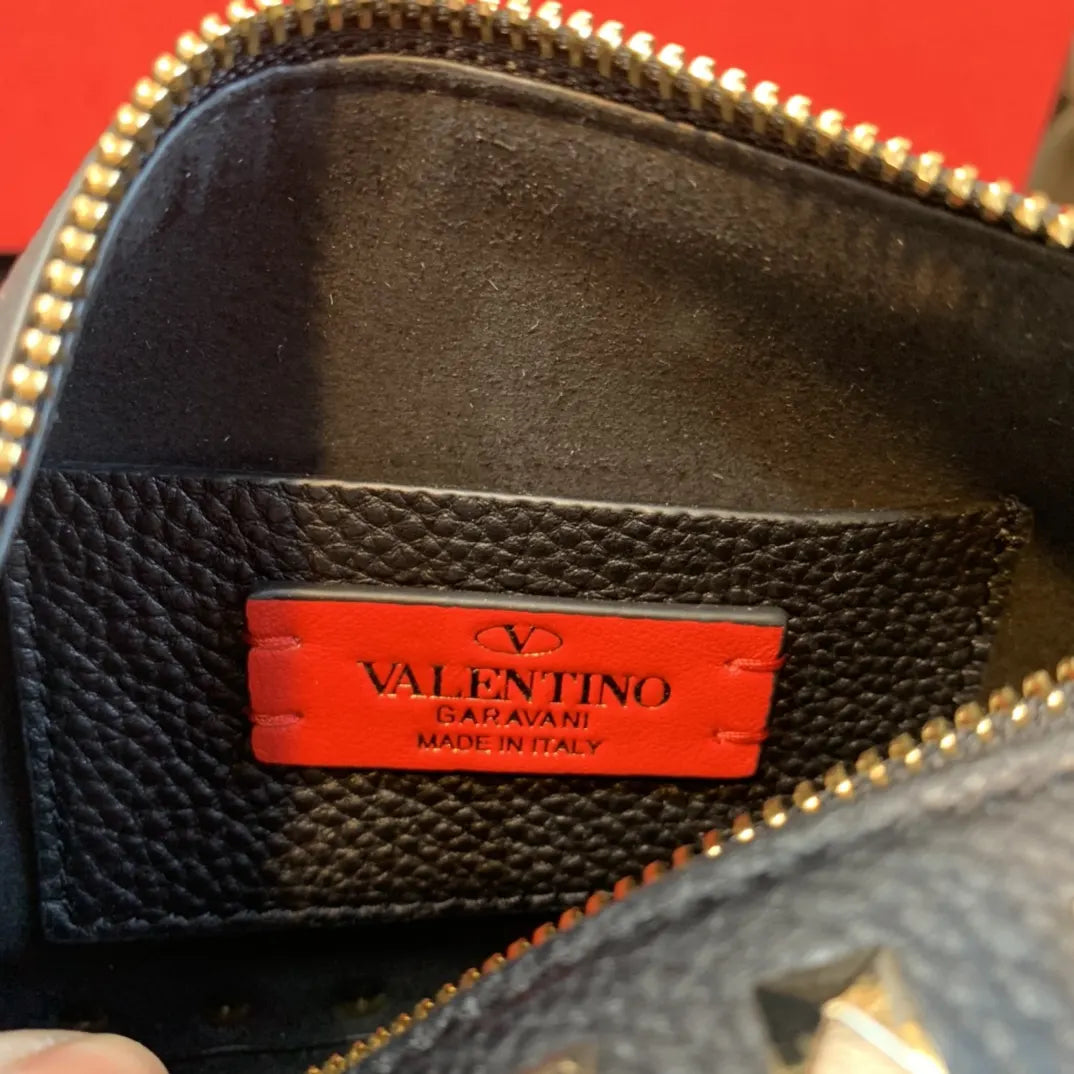 Valentino Black Studded Crossbody - Hình 9