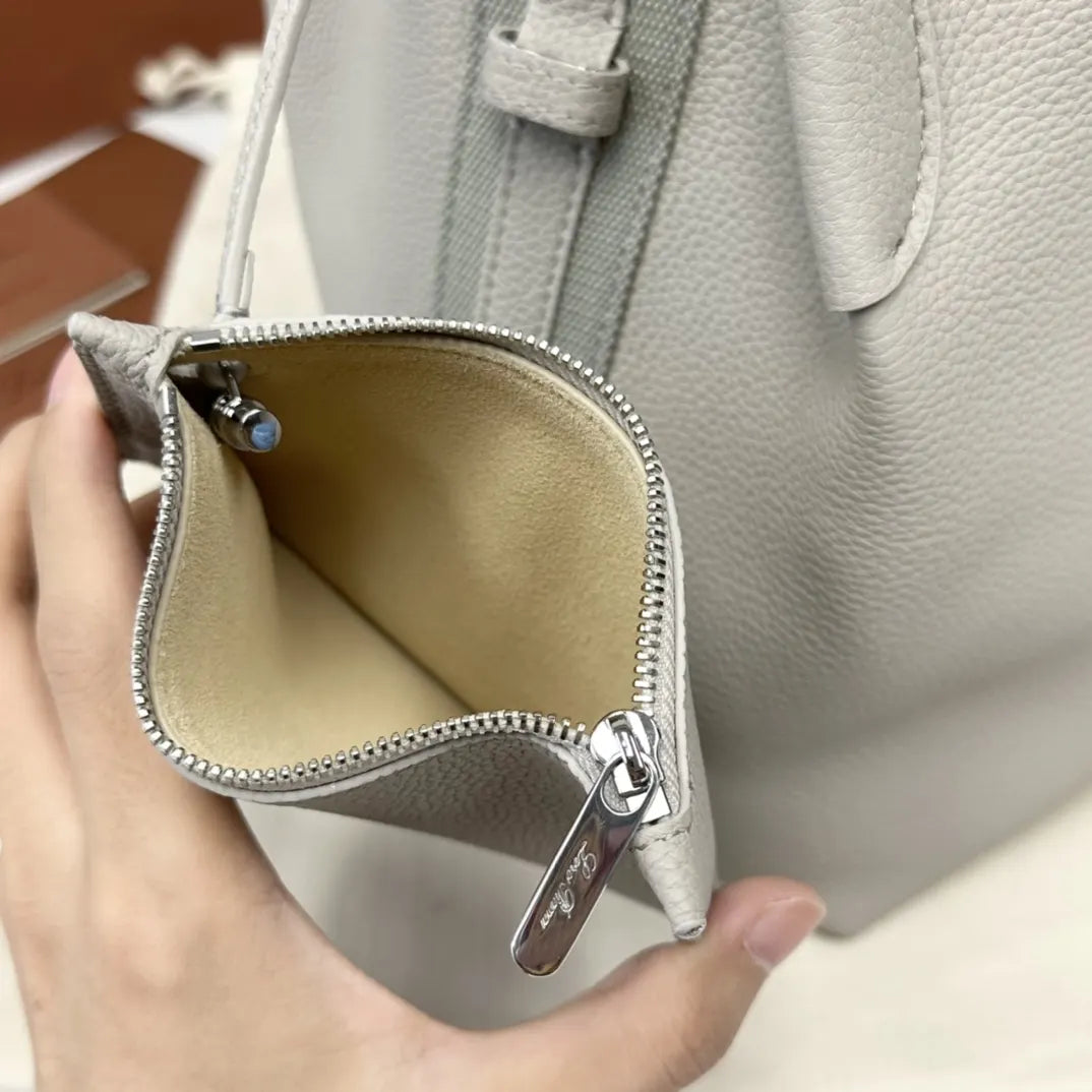 Loro Piana Quartz Grey Bucket - Hình 7