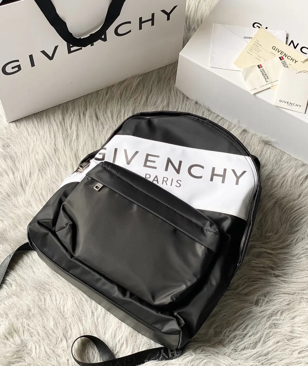 Givenchy Logo Backpack - Hình 2