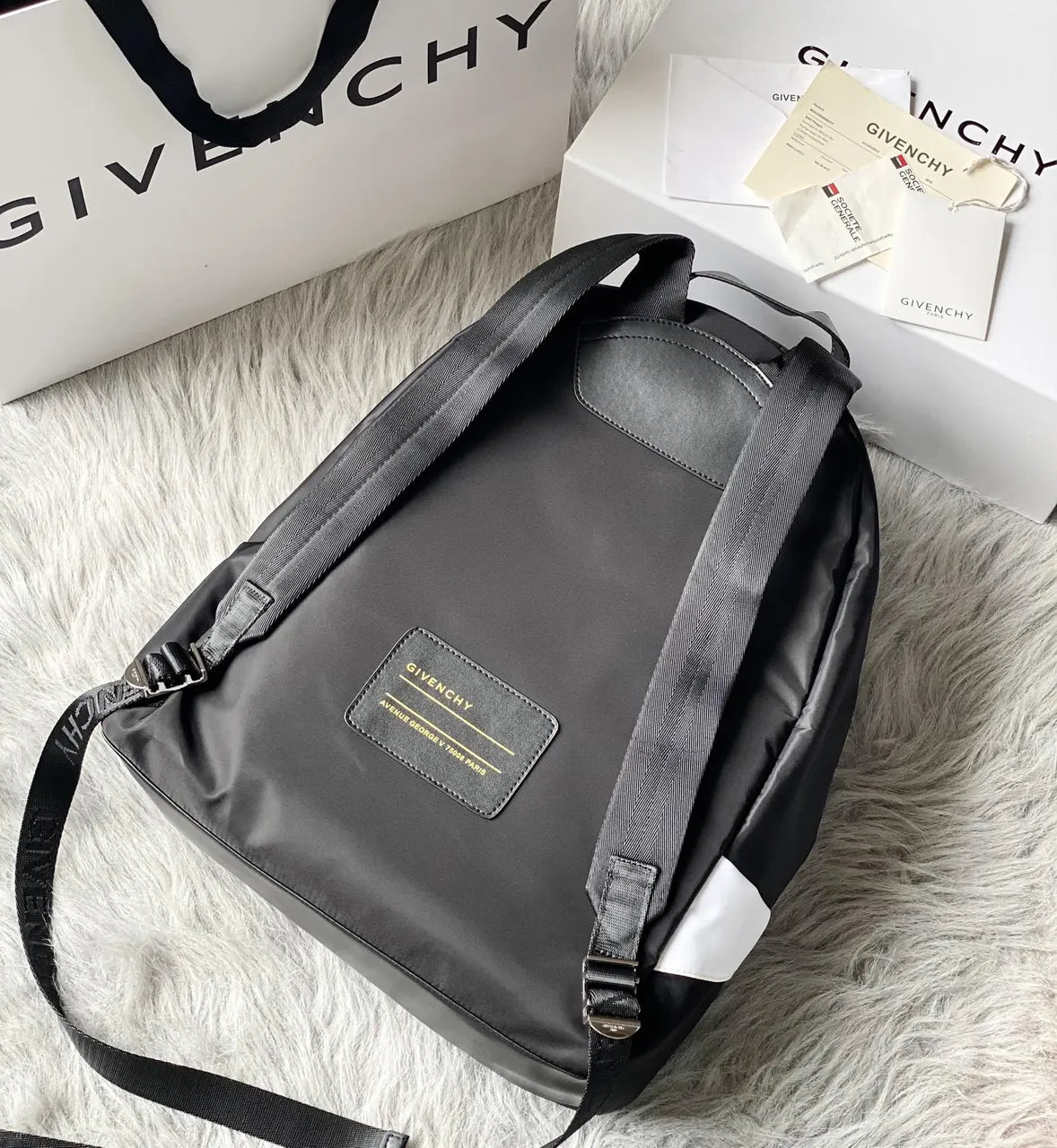 Givenchy Logo Backpack - Hình 3