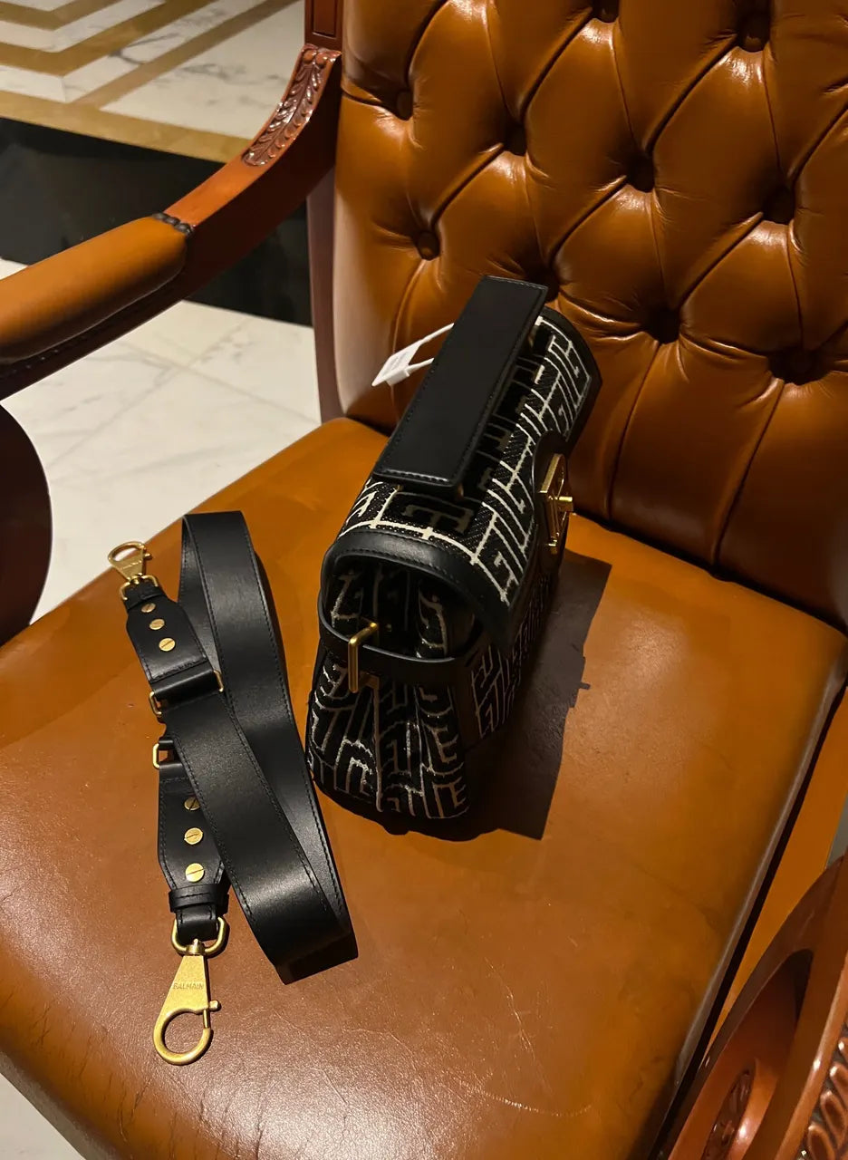 Balmain Labyrinth Print Box Bag - Hình 4