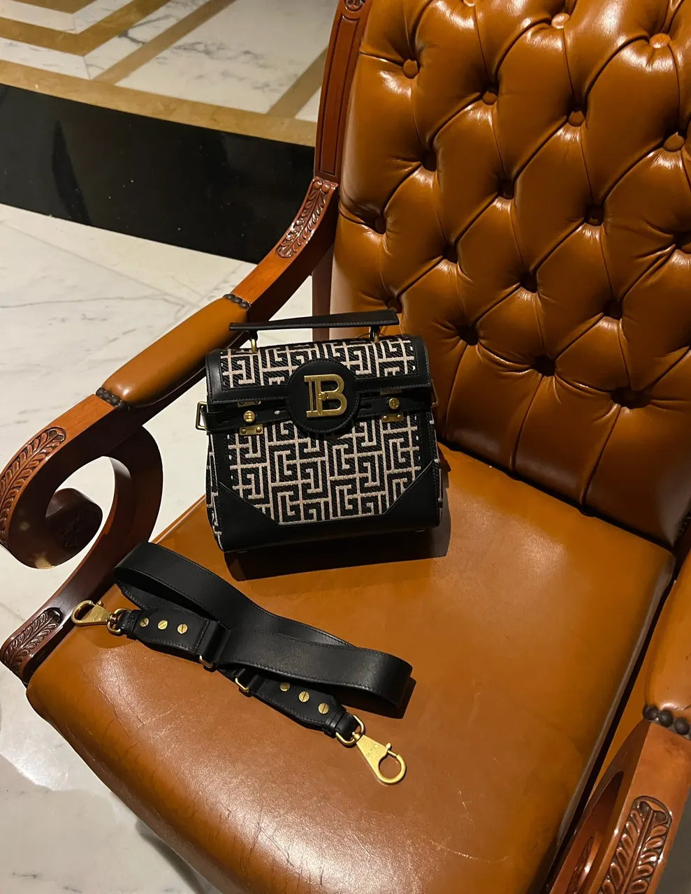 Balmain Labyrinth B-Buzz Bag - Hình 2